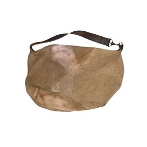 Chicken Brown Suede Clutch